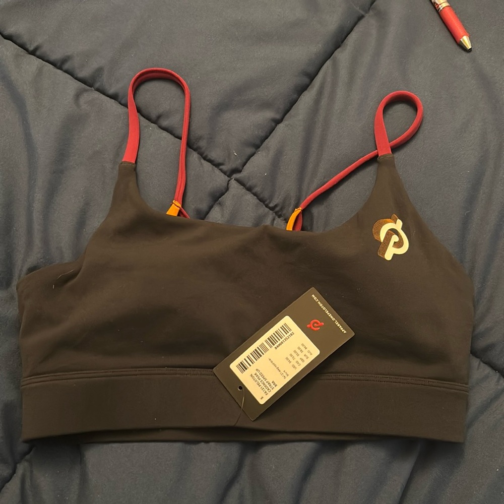 Peloton sports bra Black Cadence Peak Strap Speed Up Bra NWT size S
